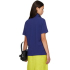 Acne Studios Navy Embroidered-Logo Polo
