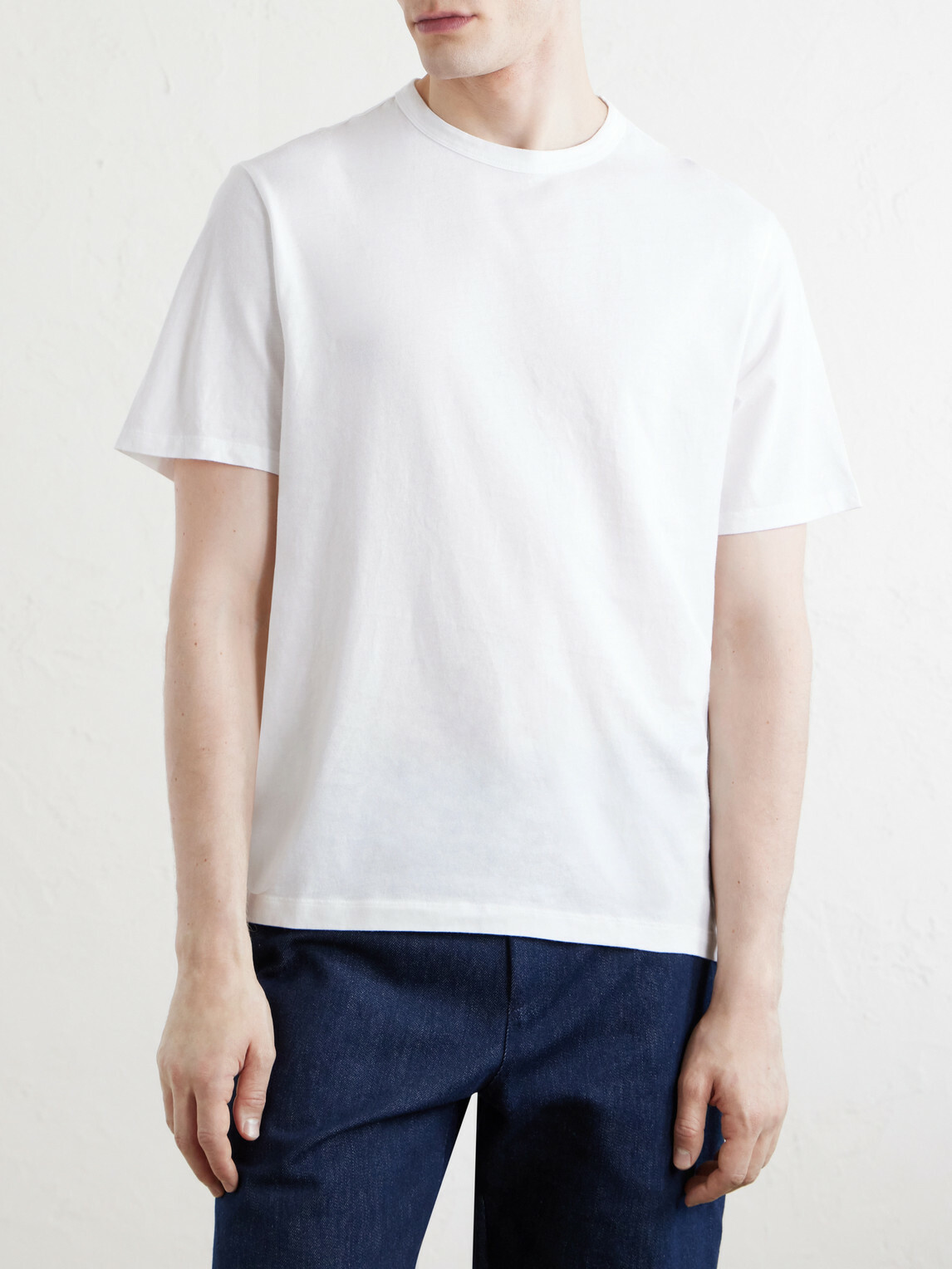 Officine Générale - Three-Pack Organic Cotton-Jersey T-Shirt - Neutrals