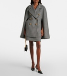 Carolina Herrera Mélange virgin wool miniskirt
