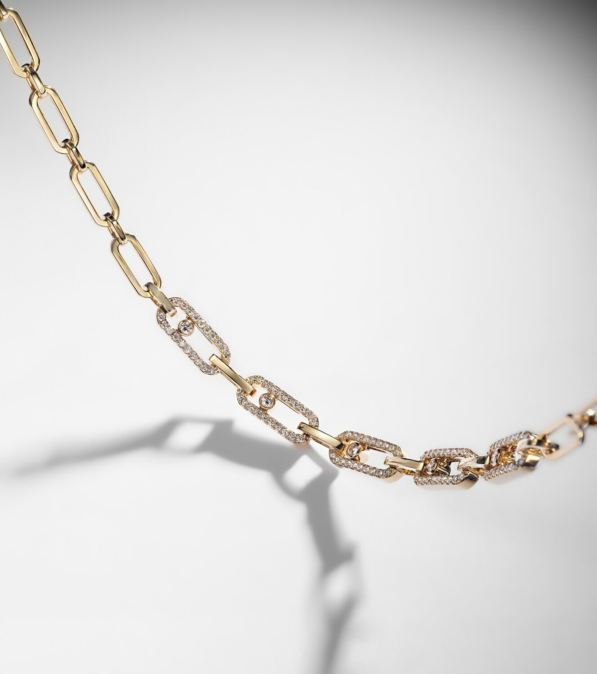 Messika Move Link 18kt gold bracelet with diamonds