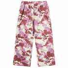 A Bathing Ape Women's Map Camo Army Pants in Pink
