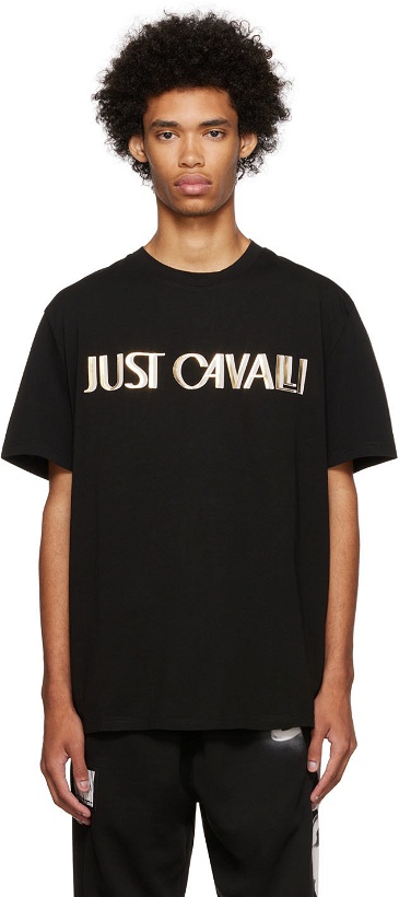 Photo: Just Cavalli Black Bonded T-Shirt