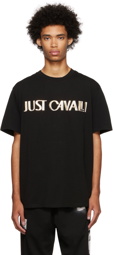 Just Cavalli Black Bonded T-Shirt