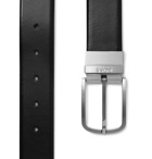Hugo Boss - 4cm Black and Brown Owen-B Reversible Leather Belt - Black