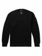 Stone Island Shadow Project - Logo-Appliquéd Garment-Dyed Cotton-Jersey Sweatshirt - Black