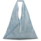 MM6 Maison Margiela Blue Classic Triangle Tote