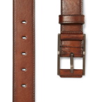 Berluti - 3.5cm Brown Leather Belt - Men - Brown