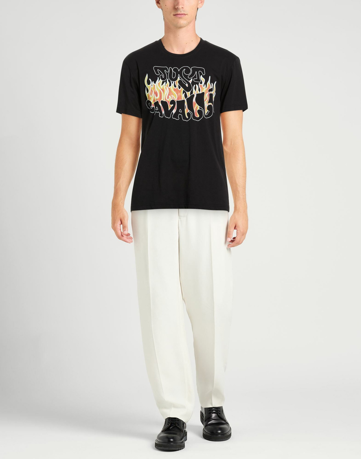 Just Cavalli Mens T-shirt in Black
