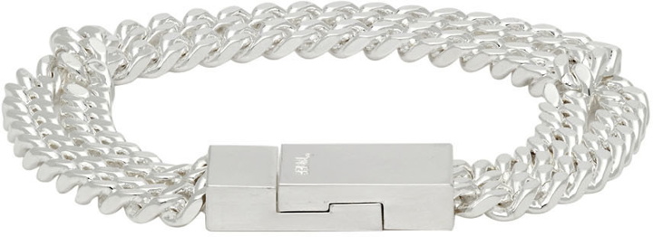 Photo: Numbering Silver #5903 Double Chain Bracelet