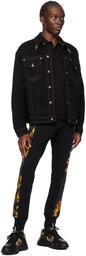 Versace Jeans Couture Black V-Emblem Polo