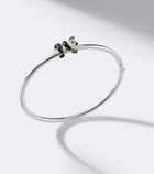 Yvonne Léon Panda 9kt white gold bangle with diamonds