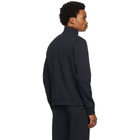 Ermenegildo Zegna Navy Cotton Zip-Up Sweater