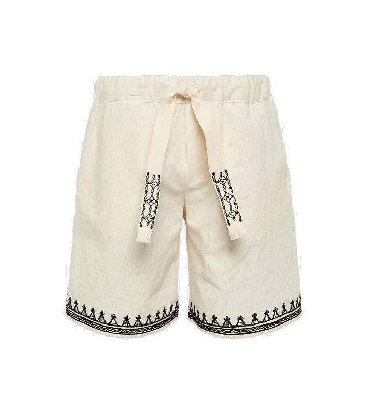 Photo: Alanui Akasha embroidered cotton-blend shorts