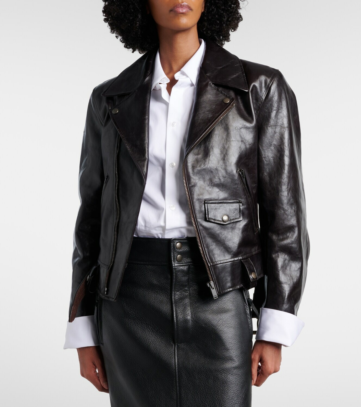 Saint Laurent Leather biker jacket
