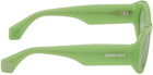 AMBUSH Green Pryzma Sunglasses