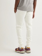 Maison Kitsuné - Chillax Fox Tapered Logo-Appliquéd Cotton-Jersey Sweatpants - Neutrals