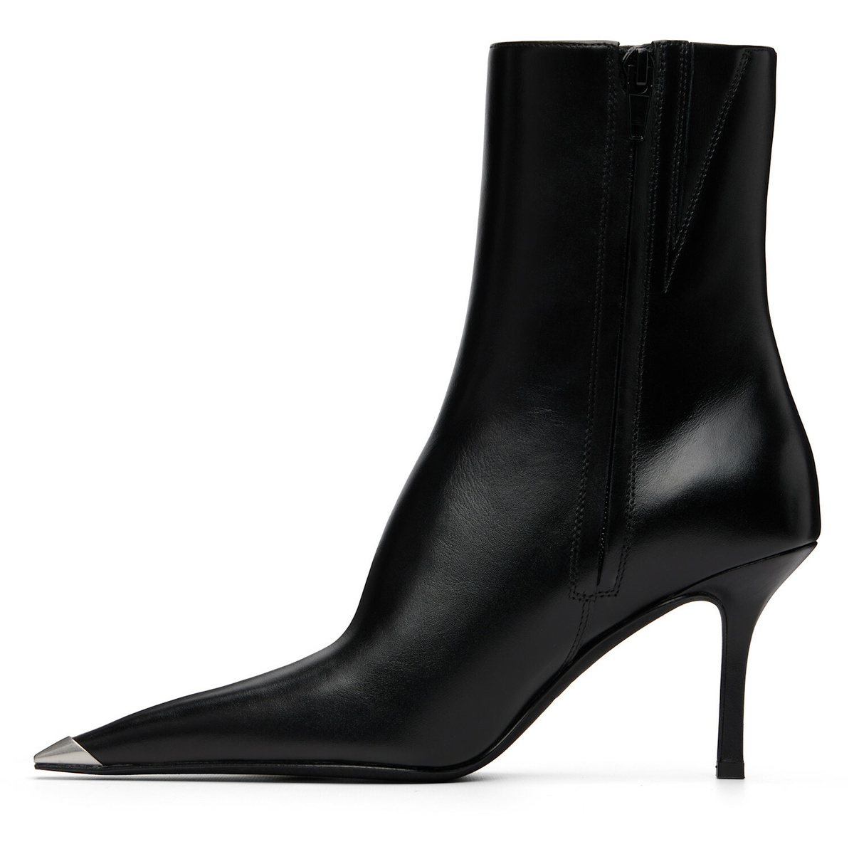 Alexander Wang Black Ferrara Zip Leather Boots