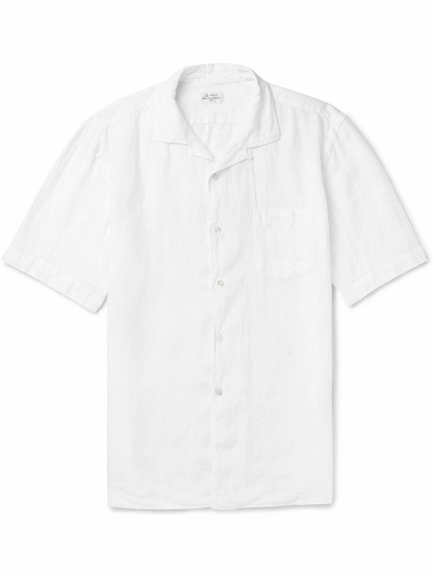 Photo: Hartford - Camp-Collar Linen Shirt - White