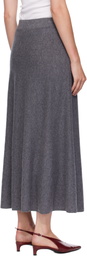 LISA YANG Gray Torie Midi Skirt