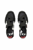 Diesel S-Pagodha-Tongue-free strap sneakers in ripstop - Sneakers Womens in Black