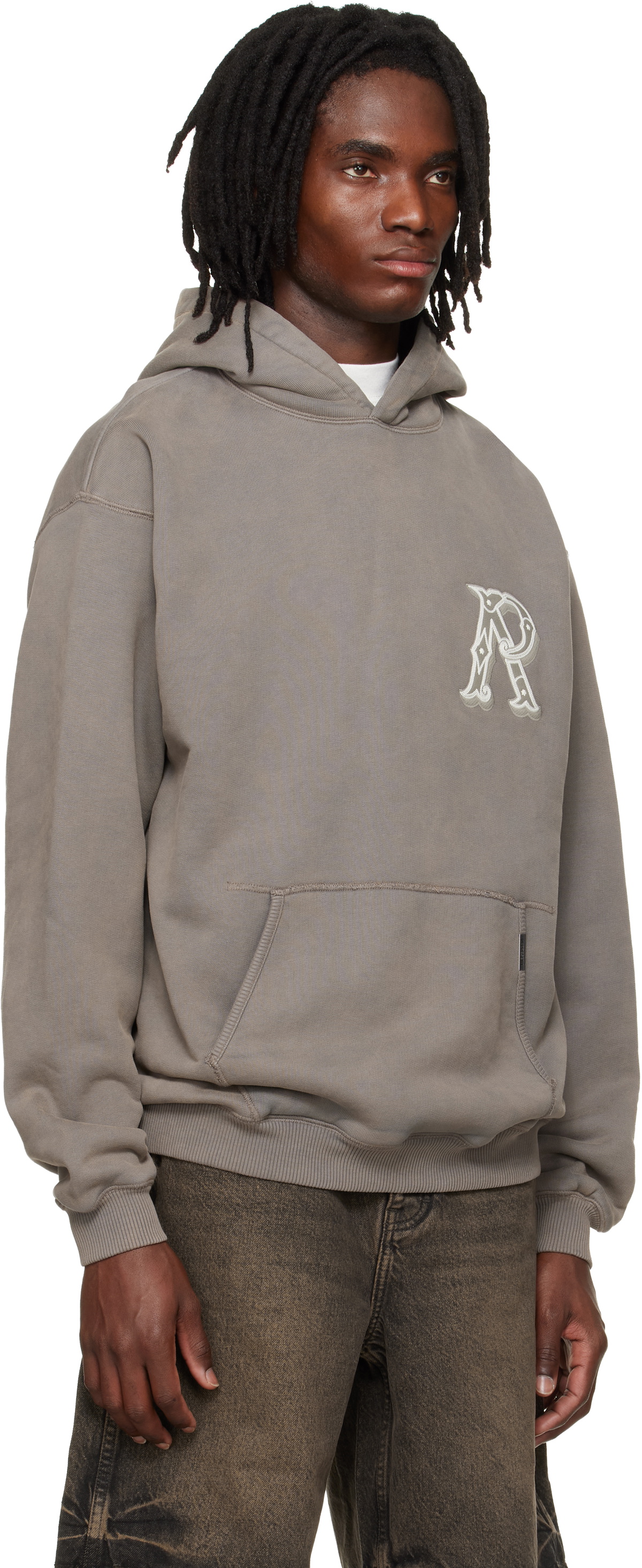 Represent Brown Western Initial Hoodie