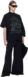 ALAINPAUL Black Extended T-shirt