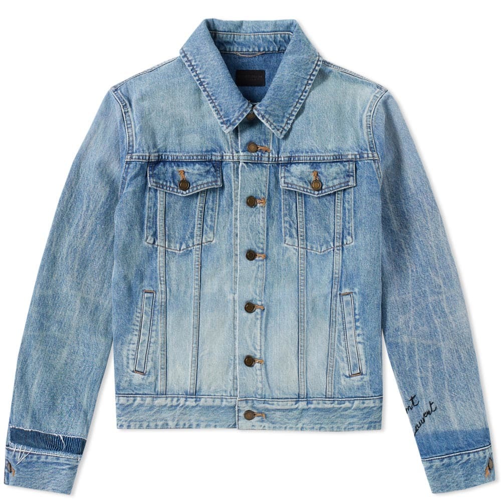 Saint Laurent Blue Cotton Denim Jacket main image 1
