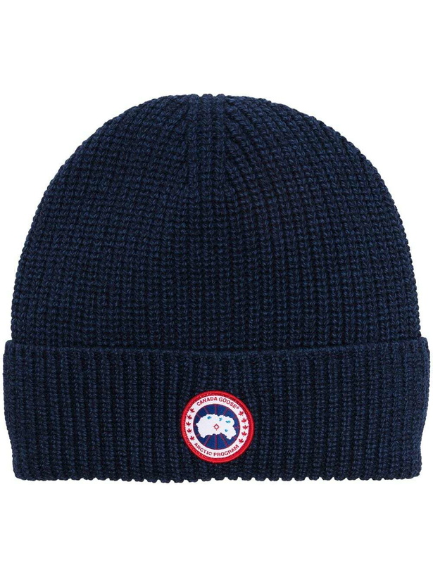 Photo: CANADA GOOSE - Logo Wool Beanie