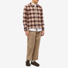 YMC Men's Bowie Zip Check Overshirt in Multi