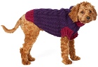 LISH Purple Medium Wool Cable Wilmot Sweater