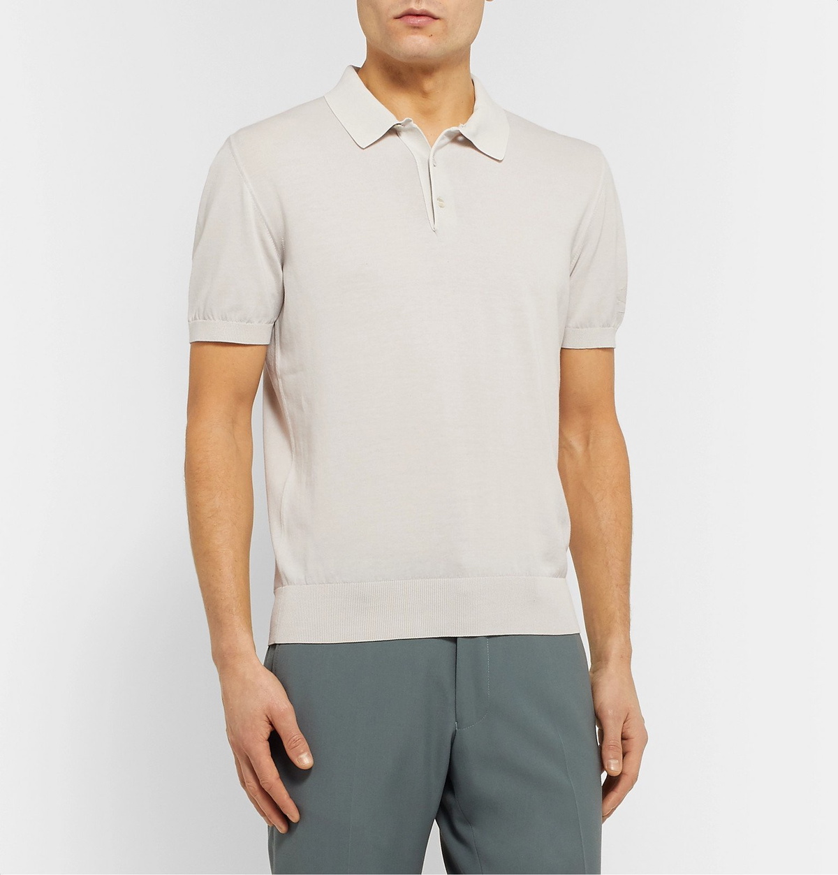 Etro - Slim-Fit Cotton Polo Shirt - Neutrals Etro