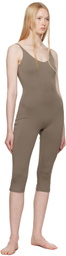 SKIMS Taupe Smooth Layers Capri Catsuit
