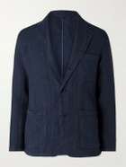 Hartford - Jobby Pat Linen Suit Jacket - Blue