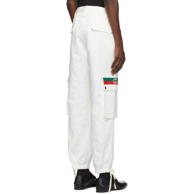 Mens Gucci neutrals Wide-Leg Cargo Trousers | Harrods # {CountryCode}