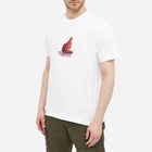 Dancer Men's Red Dad T-Shirt in White