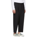 Comme des Garcons Homme Black Tropical Wool Trousers