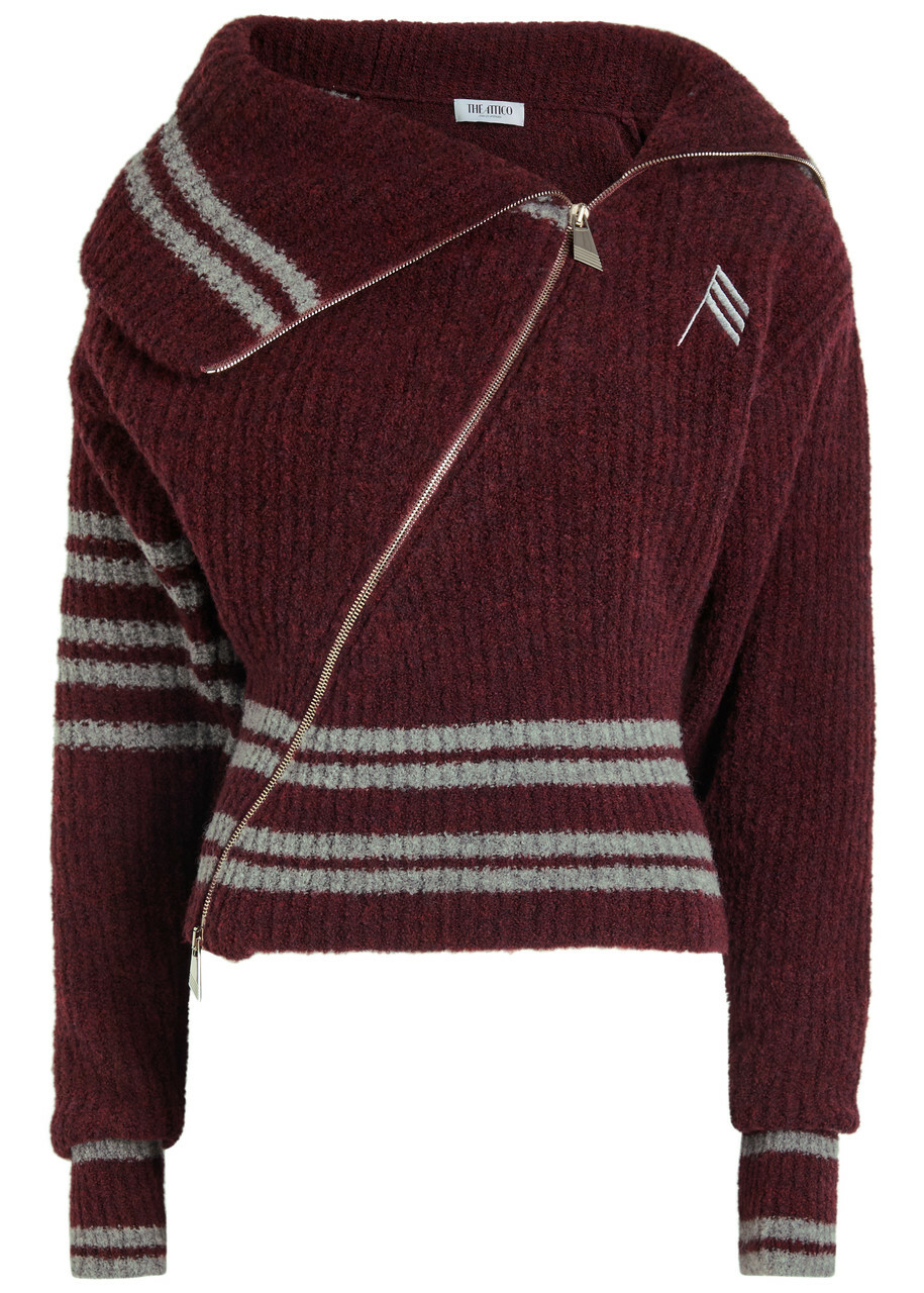 The Attico Wool-blend shearling cardigan The Attico