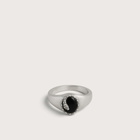 Serge DeNimes Men's Onyx Serpent Ring in Silver