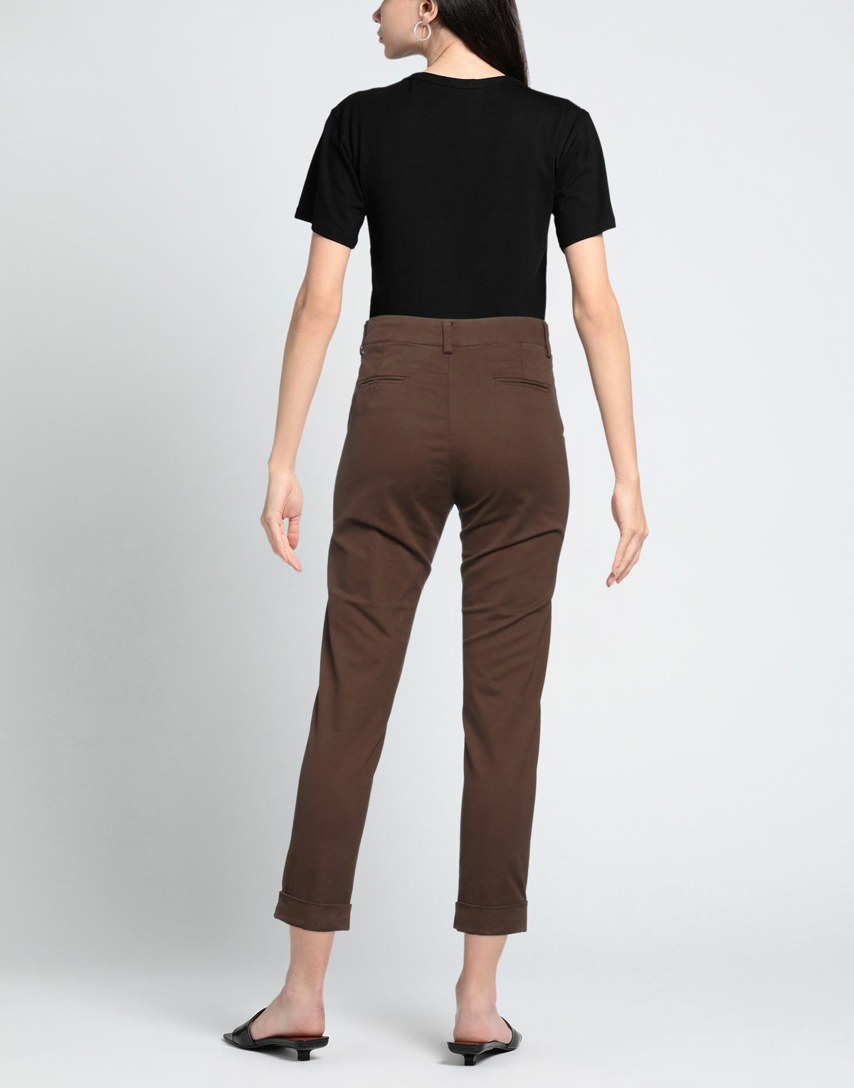 Manila Grace Womens Pants in Brown