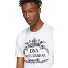 Dolce and Gabbana White DNA Logo T-Shirt