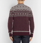 Howlin' - Mr Lawrence Fair Isle Wool Sweater - Men - Burgundy