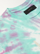 AMIRI - Logo-Flocked Tie-Dyed Cotton-Jersey T-Shirt - Multi