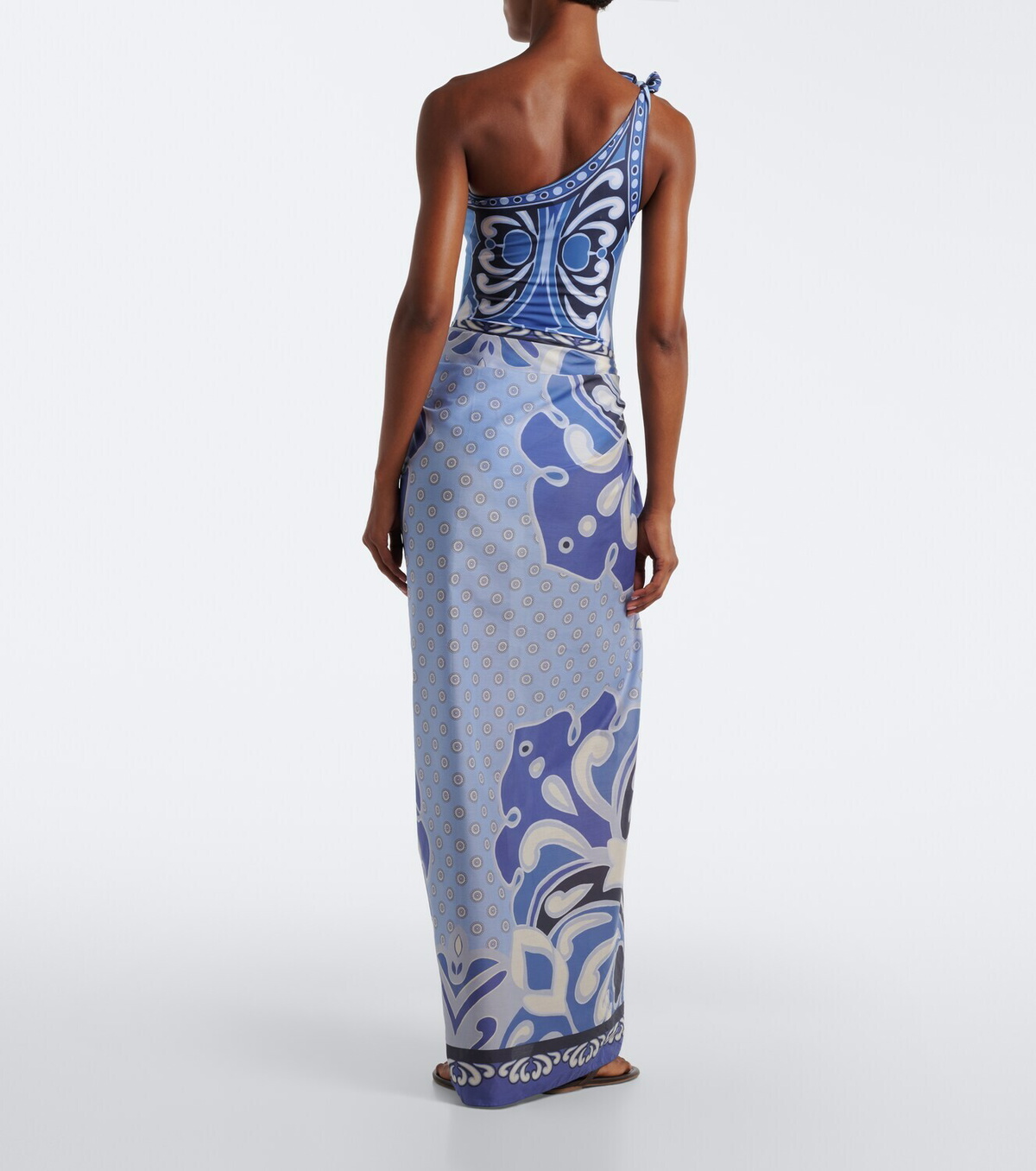 La DoubleJ Printed cotton beach cover-up