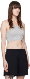 Alexander Wang SSENSE Exclusive Gray Cropped Classic Tank Top
