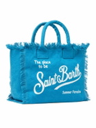 MC2 Saint Barth Light Blue Cotton Canvas Vanity Tote Bag