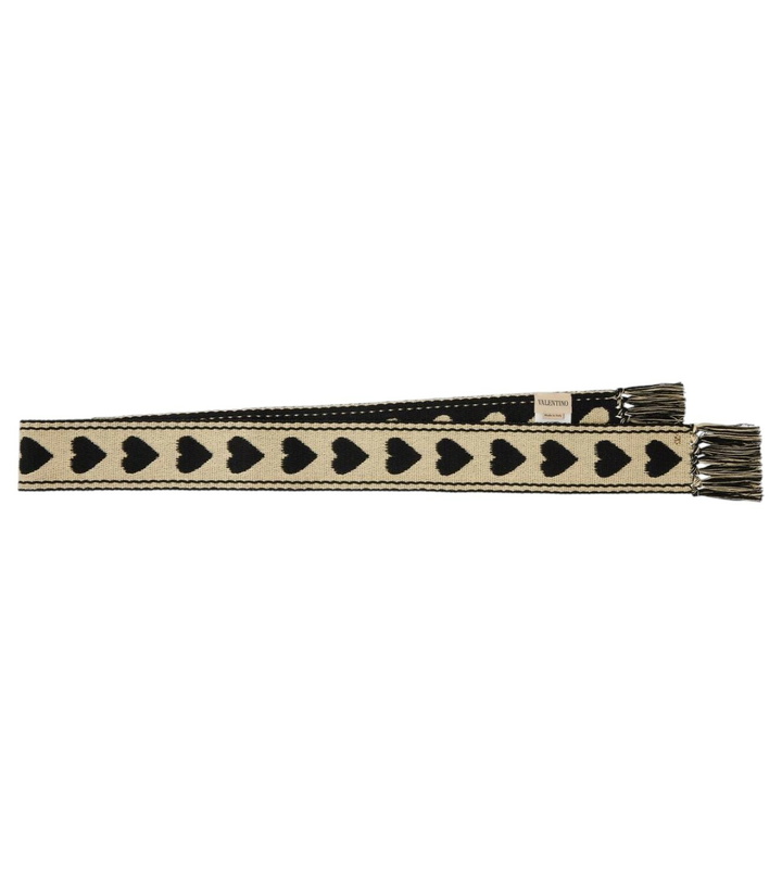 Photo: Valentino Garavani VLogo jacquard cotton scarf