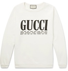 Gucci - Printed Cotton-Jersey Sweatshirt - White