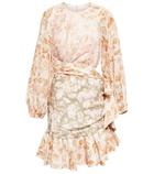 Zimmermann - Floral linen minidress