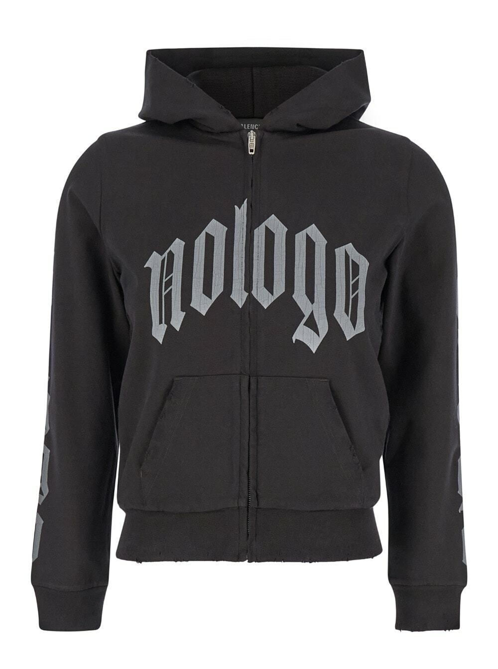 Balenciaga Black I Love Techno Hoodie Balenciaga