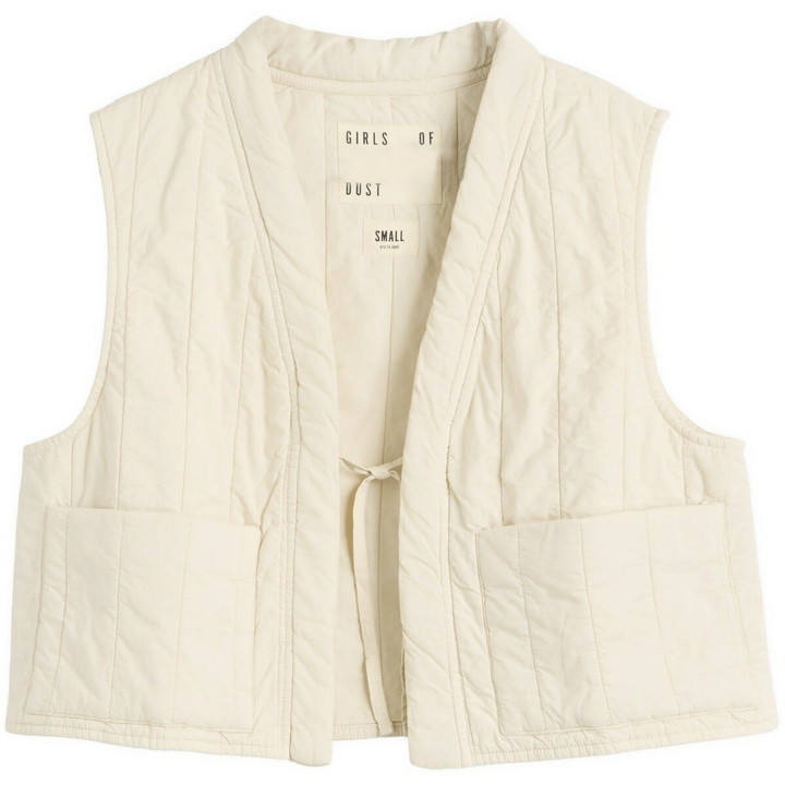 Photo: Girls of Dust Women's Cork Quilted Vest in Ecru